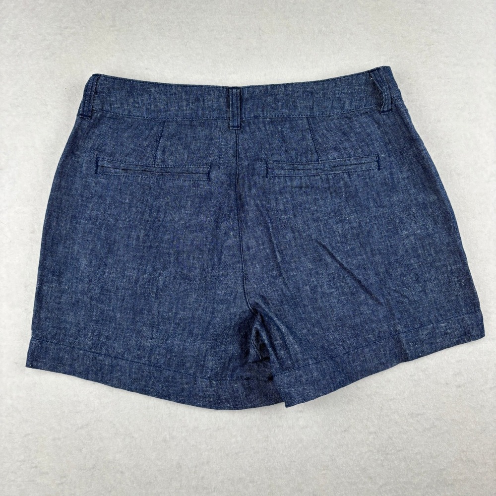 Old Navy Shorts Womens 2 Linen Blend High Rise Coastal Casual - Picture 2 of 8